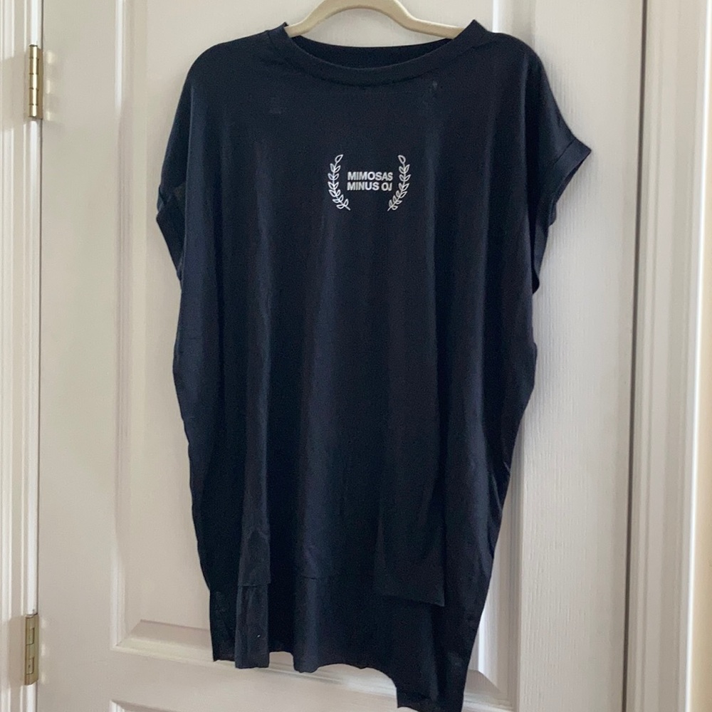 NWOT Black “Mimosas without OJ” Tank size XL
